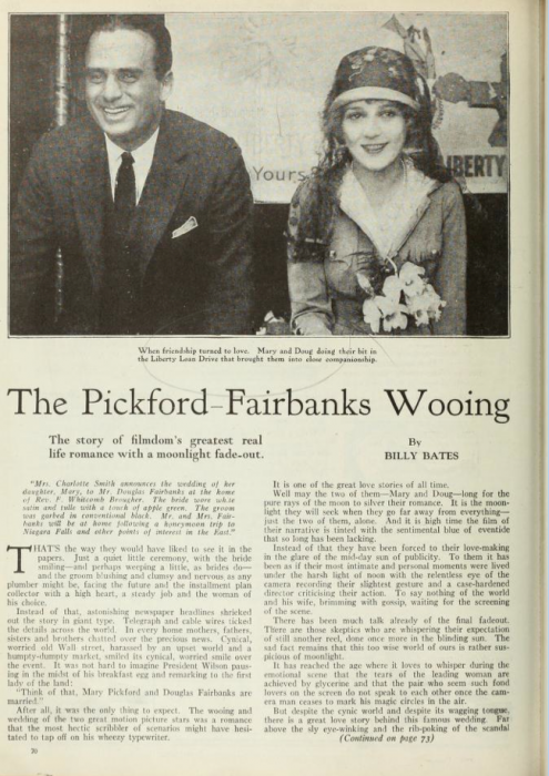 Mary Pickford and Douglas Fairbanks (Photoplay)