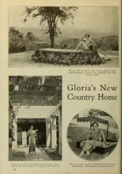 Gloria Swanson, New Country Home (Photoplay)