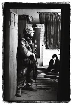 Soldier in Iraqi Home