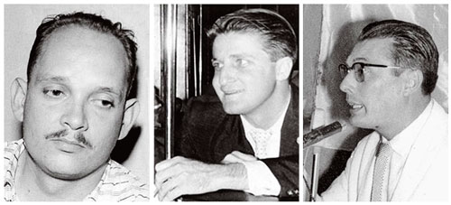 The Three Prisoners: Guillermo Garcia Ponce (left), Teodoro Petkoff (center), and Luis Miquilena (right).