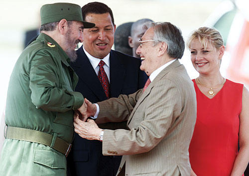 After his release from prison, Luis Miquilena takes Chávez into his home and launches him as a political candidate.