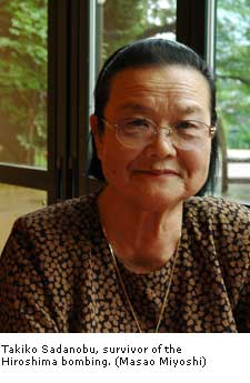 Takiko Sadanobu, survivor of the Hiroshima bombing