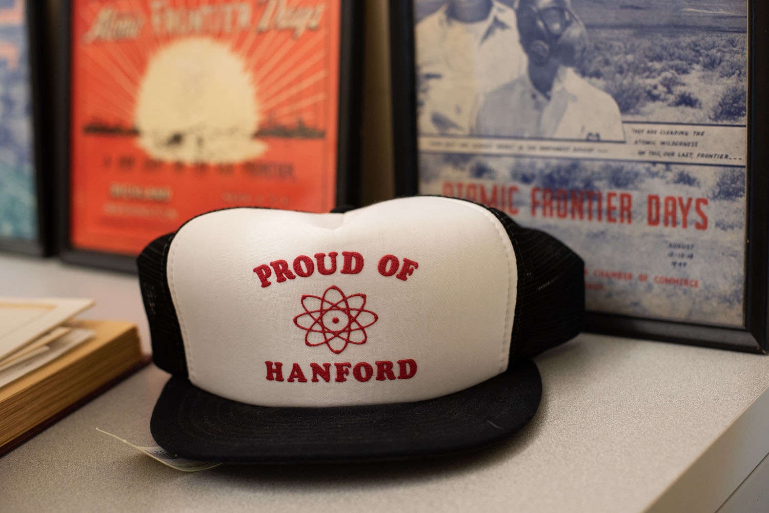 Memorabilia from the Hanford History Project’s office at Washington State University Tri-Cities. Photography by Sean McDermott.