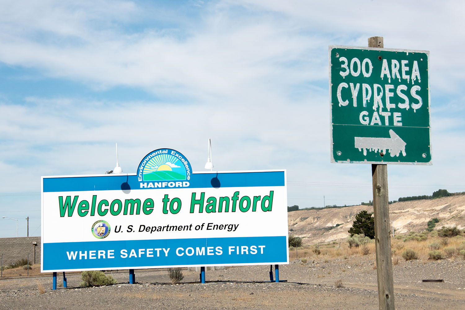 The Hanford Site, which is managed by the Department of Energy, is an area roughly half the size of Rhode Island. Though cleanup efforts have been underway at Hanford since 1989, hazardous materials remain in the site’s soil and groundwater along the Columbia River. Photography by Sean McDermott.