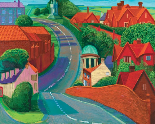 The Road to York Through Sledmere (1997), oil on canvas, 48 x 60". Collection Museum of Fine Arts, Boston. (Prudence Cuming Associates)