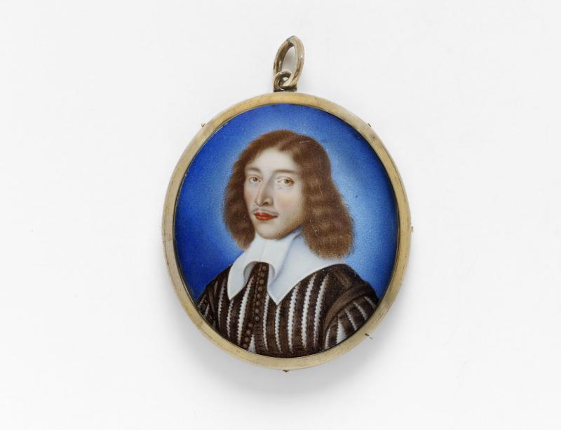 <b>Miniature</b>, circa 1645<br />Maker: Paul Prieur <br>Enamel miniature on gold, in a silver-copper alloy frame<br />(© The Rosalinde and Arthur Gilbert Collection on loan to the Victoria and Albert Museum. London.)