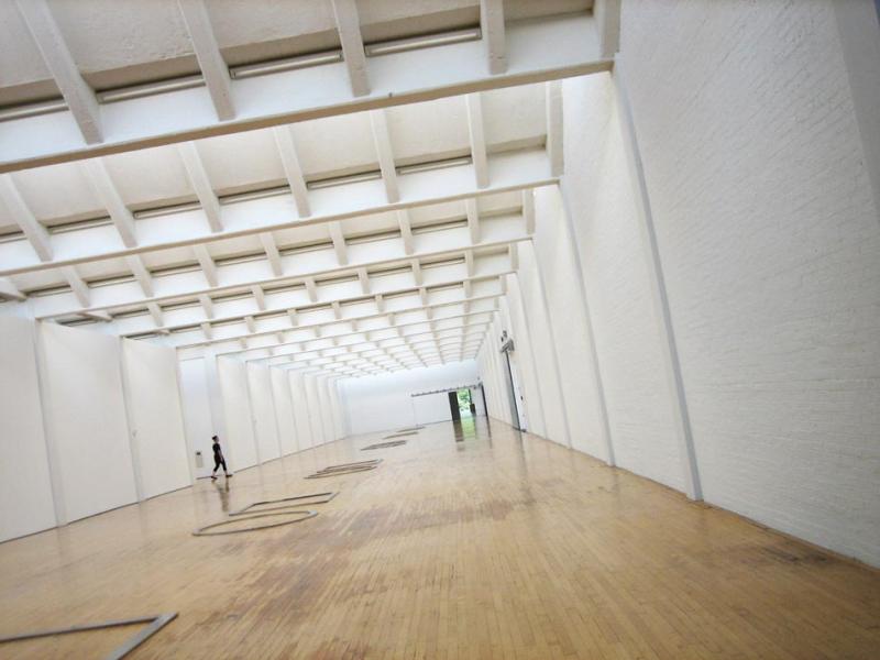 One of the long galleries inside the Dia:Beacon (Melissa Kirsch).