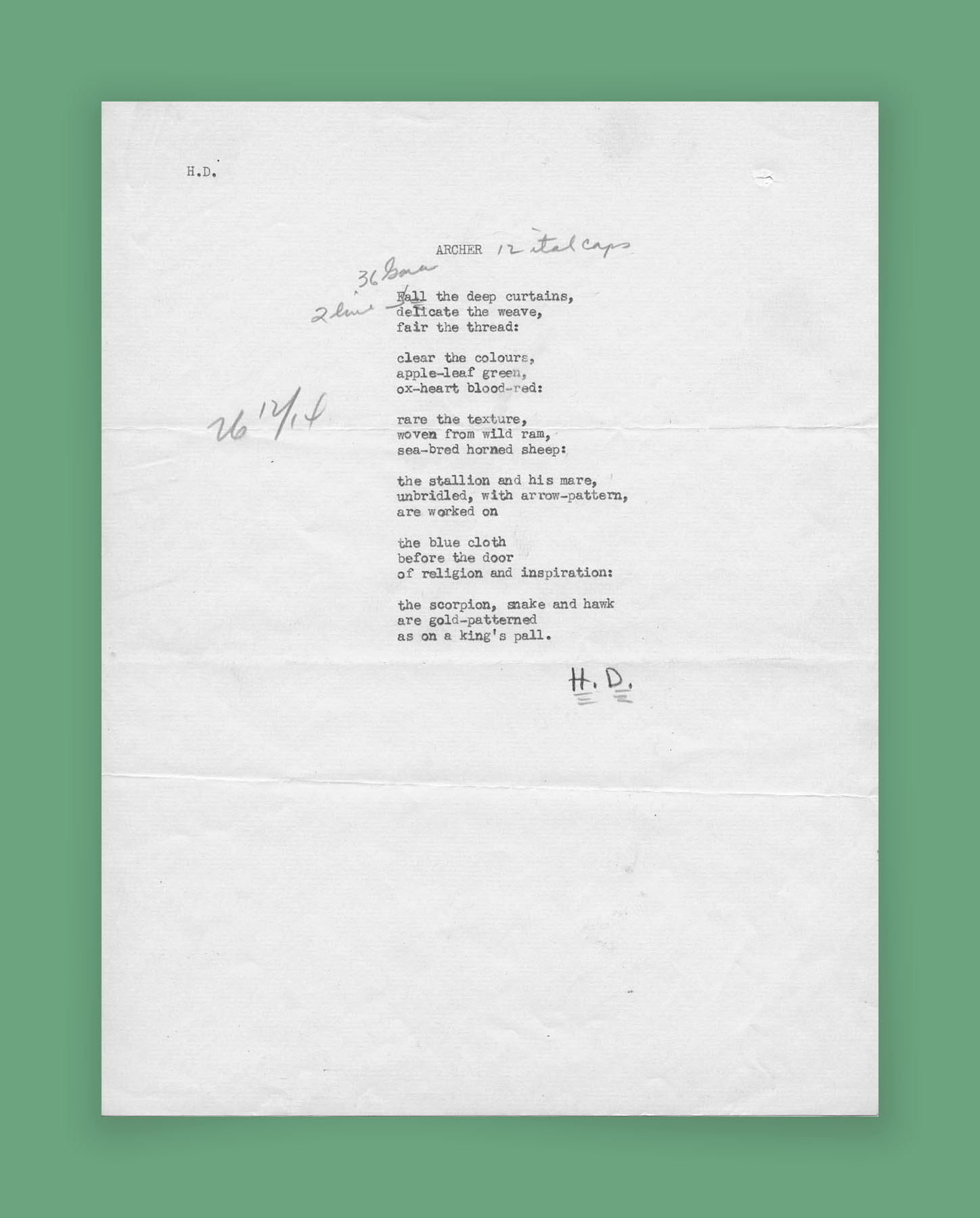 Doolittle manuscript