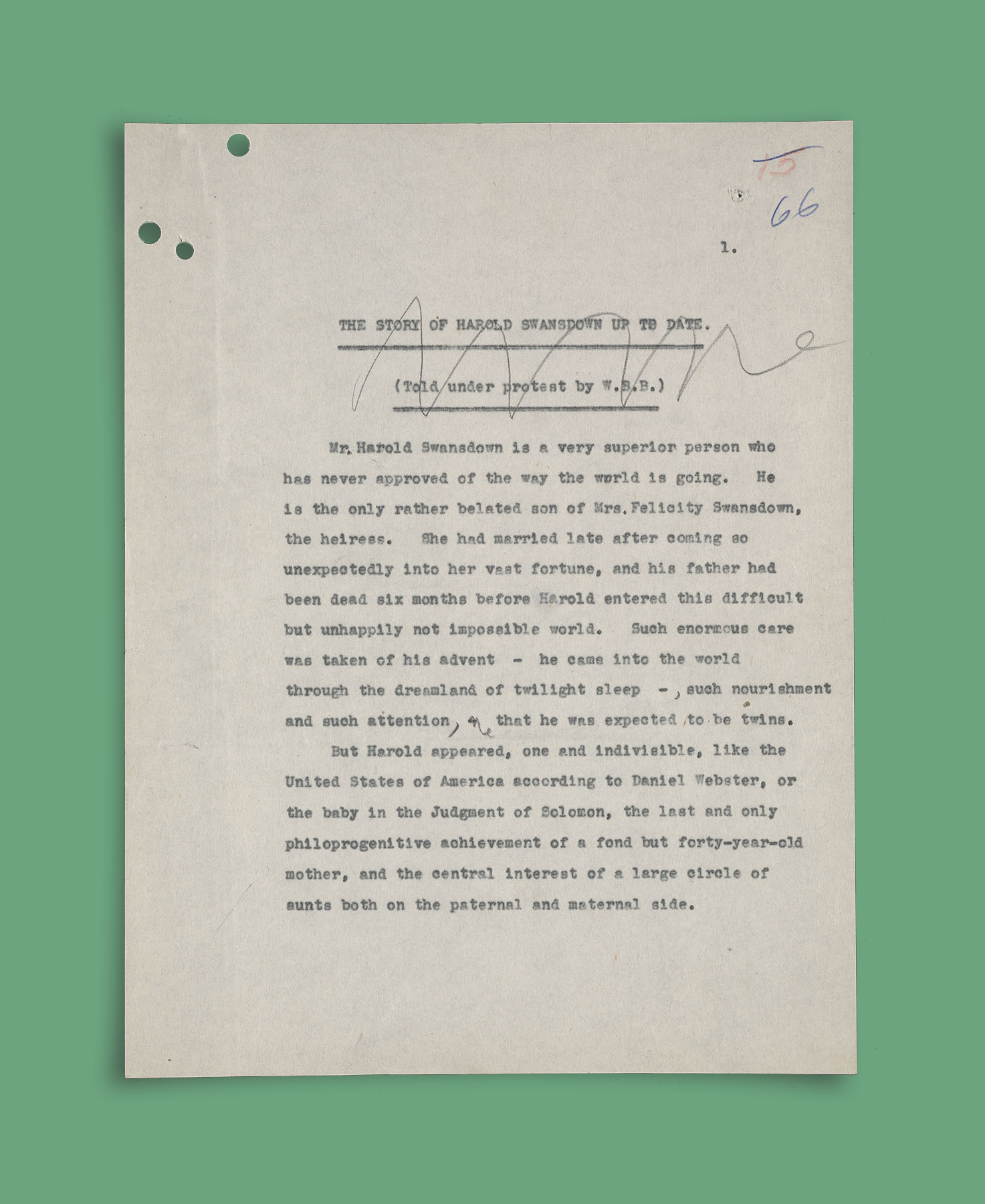 Wells Manuscript