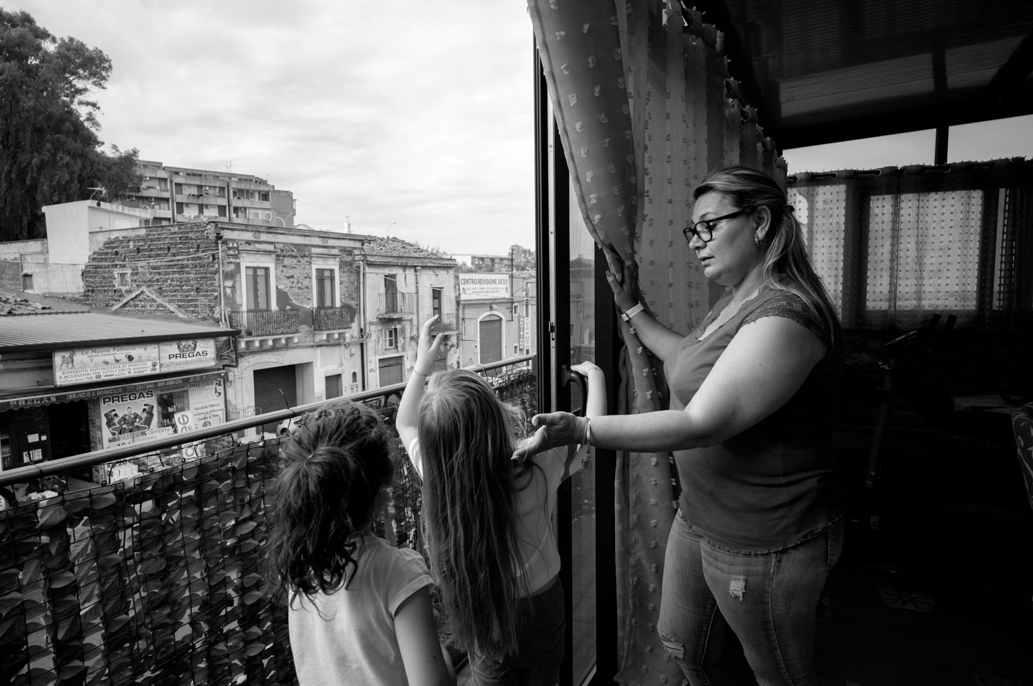 Cinzia D'Angelo with her daughter Gloria (CENTER) and a friend (LEFT) also named Gloria. May 2022.