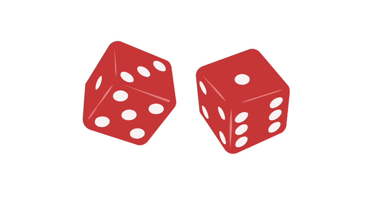 a pair of red dice