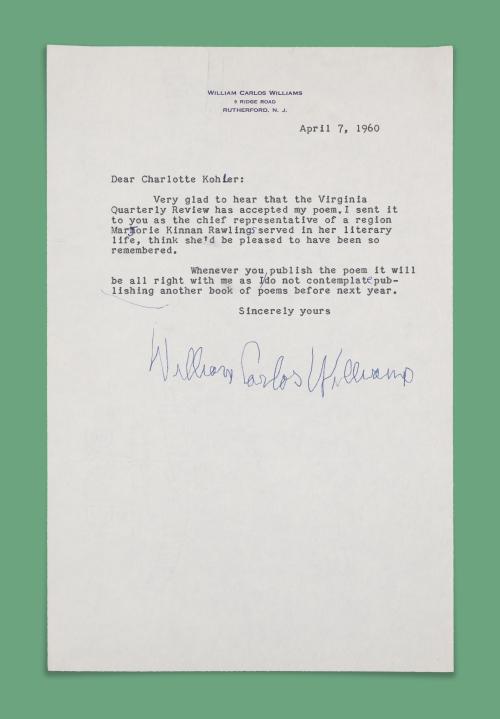 Williams Correspondence