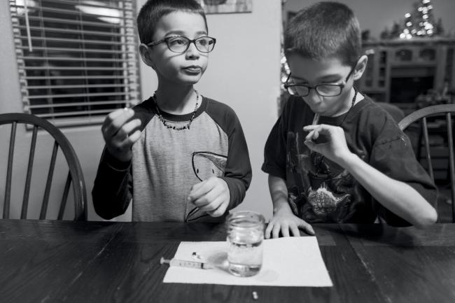 Olly and Joey Ajluni. Visalia, CA, December 2017.