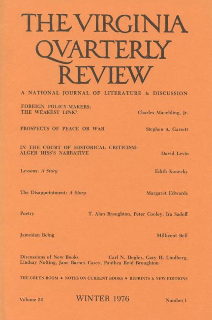 Virginia Quarterly Review, Winter 1976 cover