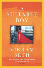 The cover of the book, "A Suitable Boy."