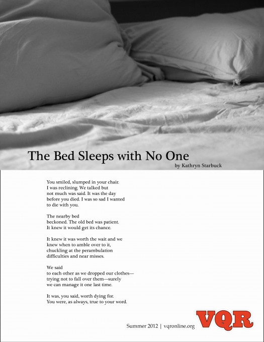 The Bed Sleeps with No One by Kathryn Starbuck