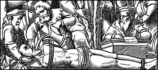 Woodcut of Torture