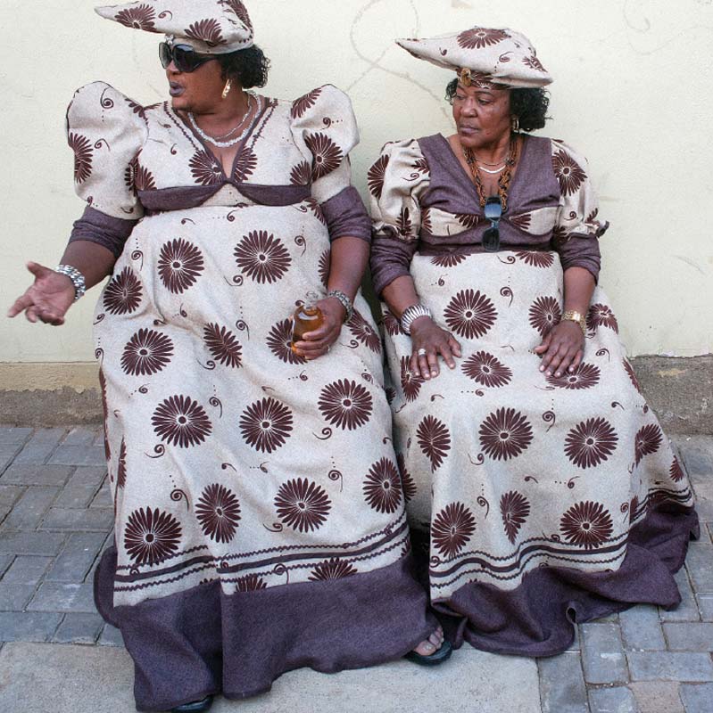 Herero women of the Ovaherero Genocide Committee at a gathering in Windhoek, Namibia.