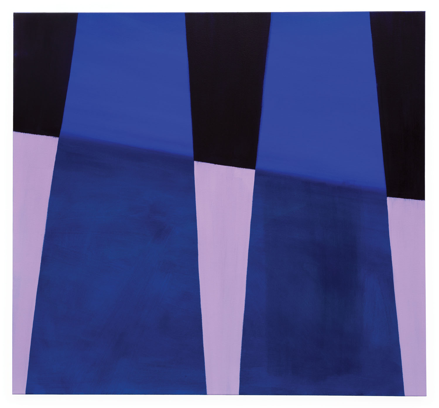 <i>hacia un lado</i>, 2019. Oil on canvas, 52” x 56”.