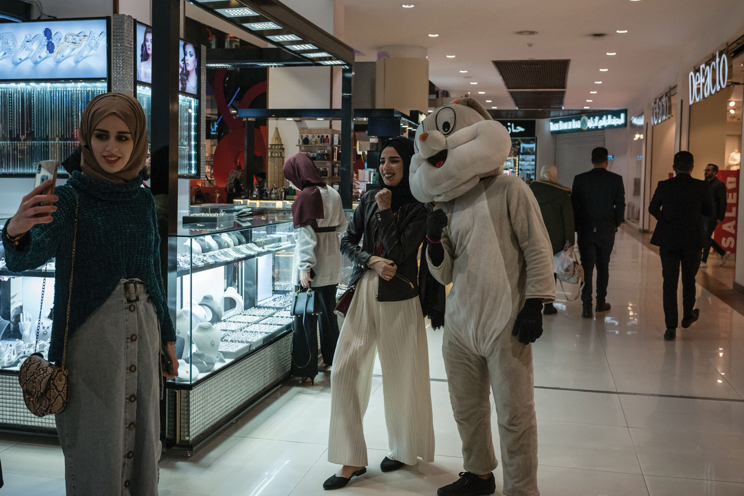 Abdulkarim, who has a substantial online following, works at the local mall as a mascot. Following the 2003 US invasion of Iraq, his educational and employment opportunities have been limited.