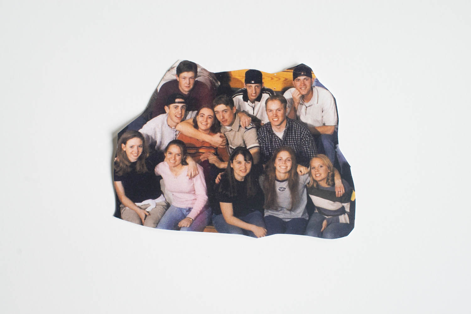 Detail from 1999 Columbine High School senior class photo.