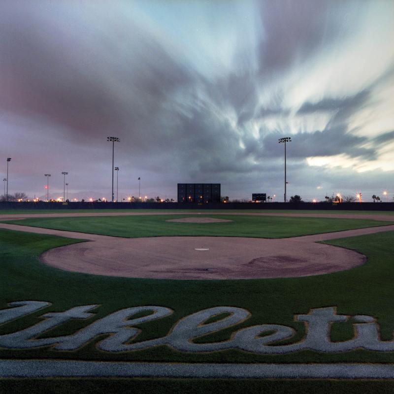 Dawn at A’s Spring Training Field, 2006.