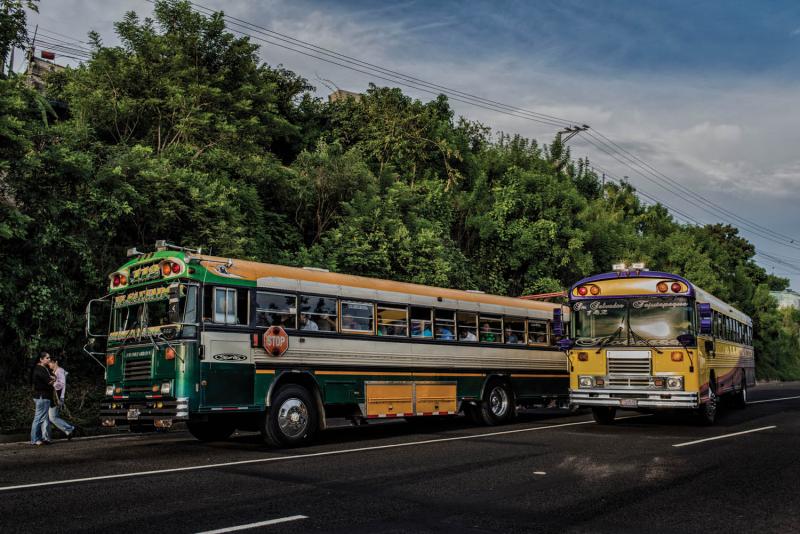 The nationwide terrorizing of bus drivers by gangs led to a violent crackdown by the Salvadoran government in 2016. By Juan Carlos.