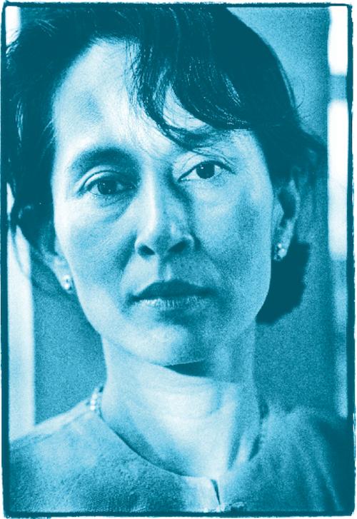 Aung san Suu Kyi, symbolic leader of Burma’s National League for Democracy. (Photo: Joachim Ladefoged / VII)