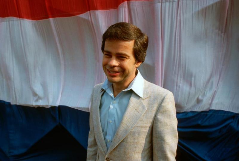 Jim Bakker at a “Pray for America” rally in 1981 (Leif Skoogfors / Corbis).