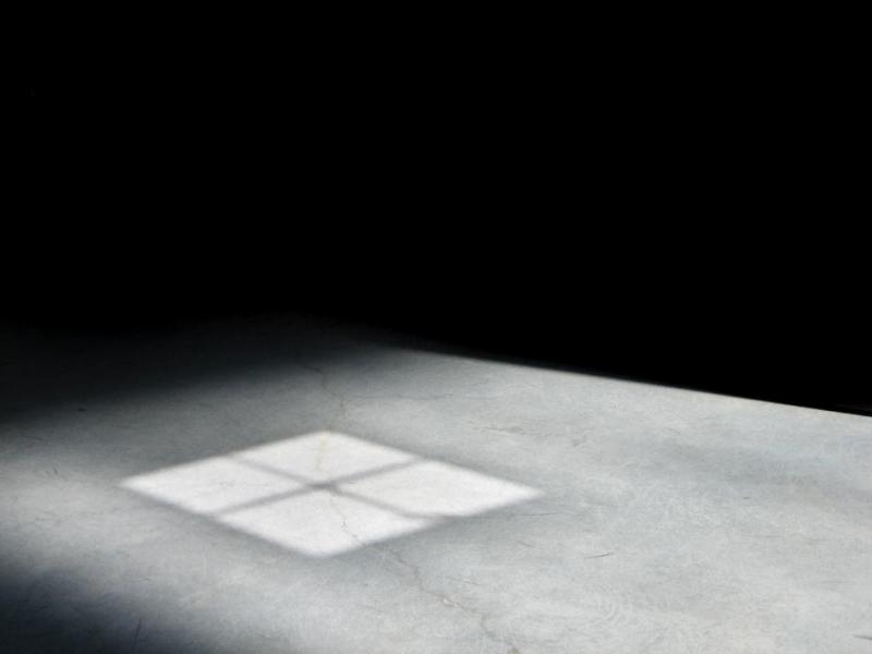 A bare floor where one of Irwin’s signature windows casts light (Melissa Kirsch).