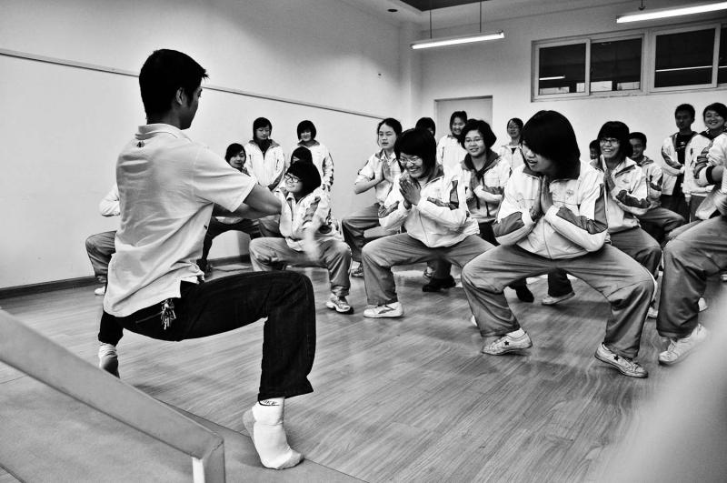 Yoga class, an  opportunity to relax. From Yuyang Liu's "Home of Youth."