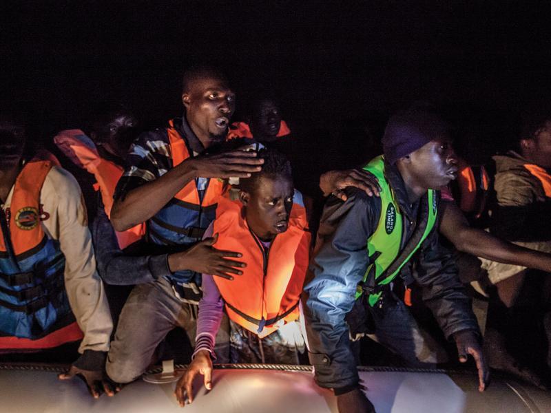 West African migrants discovered near the Bouri offshore field. 